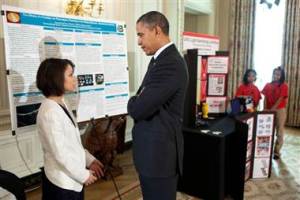 Last year homeless teen Samantha Garvey was invited to the White House to explain her winning project to President Obama. 